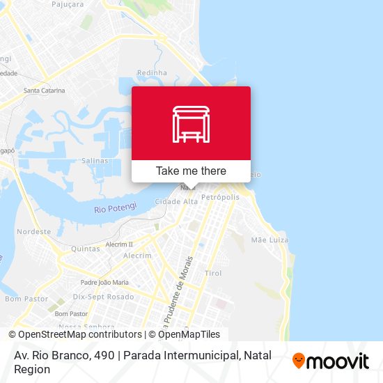 Av. Rio Branco, 490 | Parada Intermunicipal map
