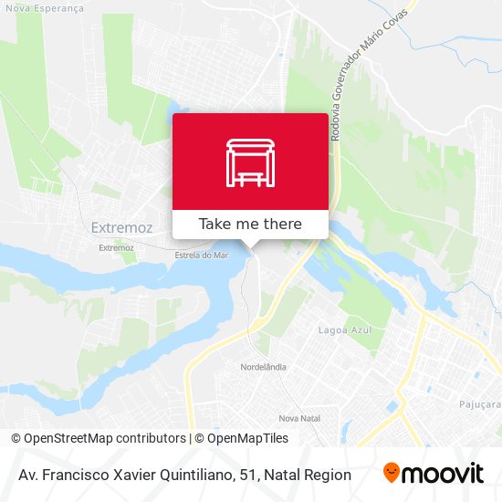 Av. Francisco Xavier Quintiliano, 51 map