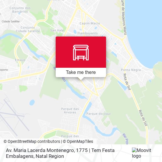 Av. Maria Lacerda Montenegro, 1775 | Tem Festa Embalagens map