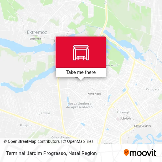 Terminal Jardim Progresso map