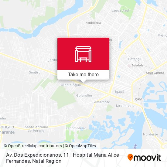 Av. Dos Expedicionários, 11 | Hospital Maria Alice Fernandes map