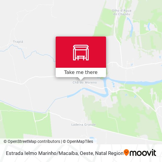 Estrada Ielmo Marinho / Macaíba, Oeste map