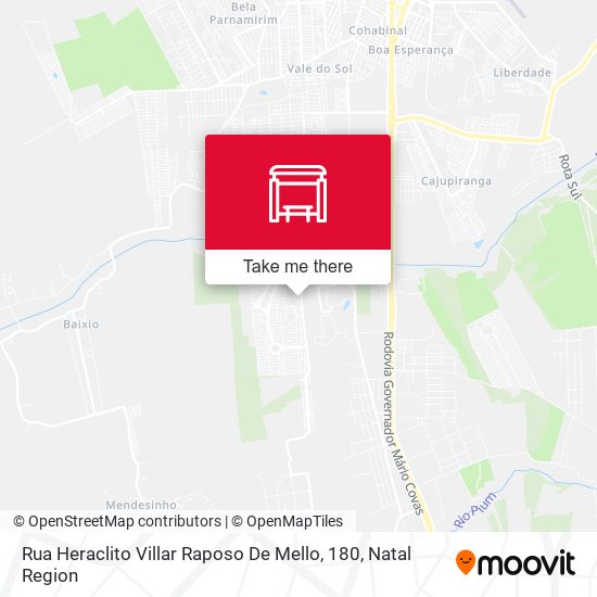 Rua Heraclito Villar Raposo De Mello, 180 map