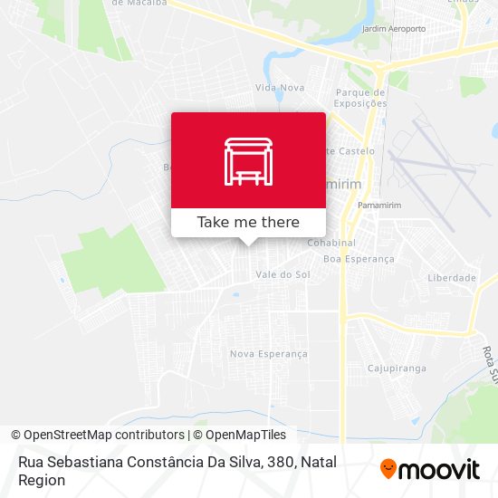 Rua Sebastiana Constância Da Silva, 380 map