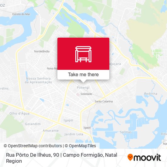 Rua Pôrto De Ilhéus, 90 | Campo Formigão map