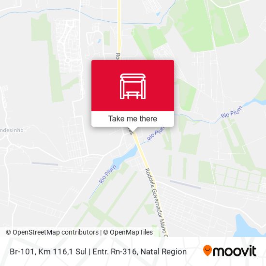 Br-101, Km 116,1 Sul | Entr. Rn-316 map