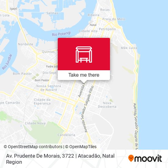 Mapa Av. Prudente De Morais, 3722 | Atacadão