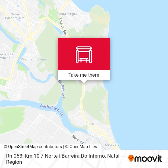 Rn-063, Km 10,7 Norte | Barreira Do Inferno map