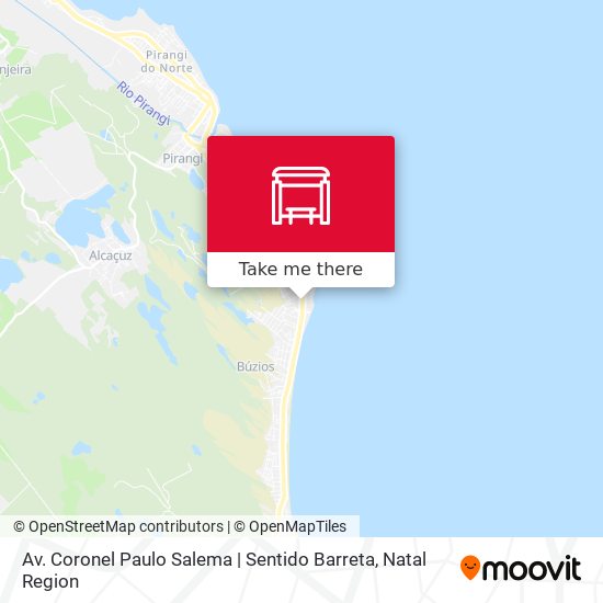 Mapa Av. Coronel Paulo Salema | Sentido Barreta