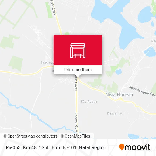 Rn-063, Km 48,7 Sul | Entr. Br-101 map