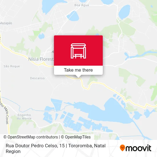 Rua Doutor Pedro Celso, 15 | Tororomba map