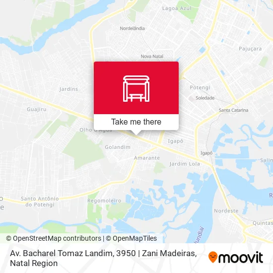 Av. Bacharel Tomaz Landim, 3950 | Zani Madeiras map