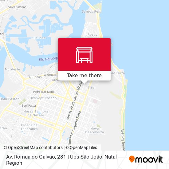 Av. Romualdo Galvão, 281 | Ubs São João map