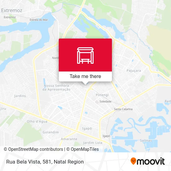 Rua Bela Vista, 581 map