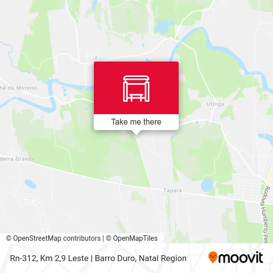 Rn-312, Km 2,9 Leste | Barro Duro map
