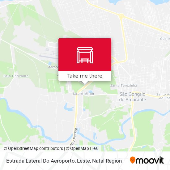 Estrada Lateral Do Aeroporto, Leste map