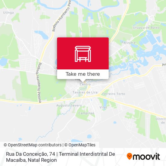 Rua Da Conceição, 74 | Terminal Interdistrital De Macaíba map