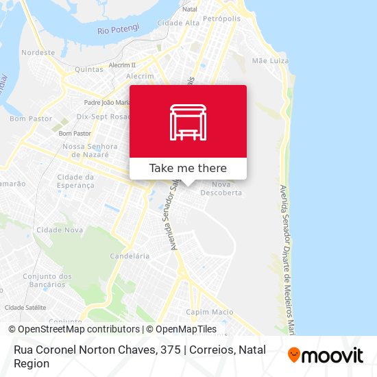 Mapa Rua Coronel Norton Chaves, 375 | Correios