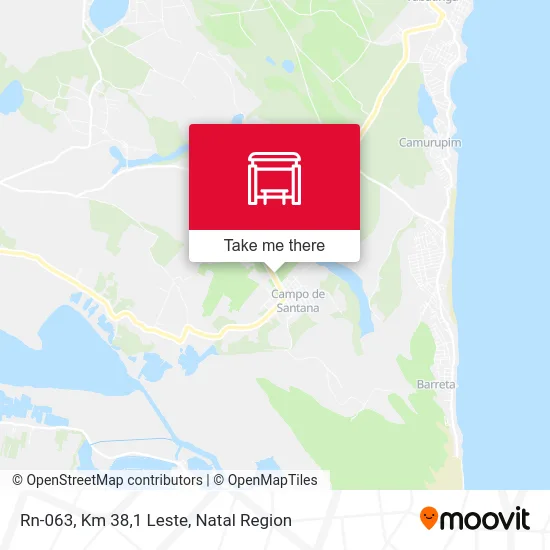 Rn-063, Km 38,1 Leste map