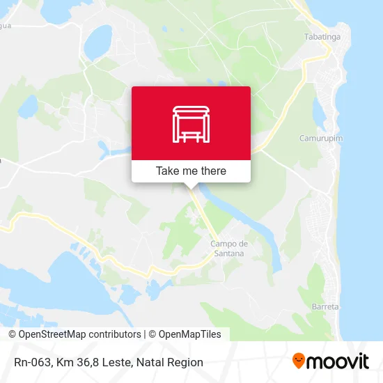 Rn-063, Km 36,8 Leste map