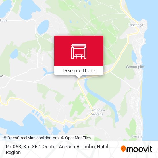 Rn-063, Km 36,1 Oeste | Acesso A Timbó map