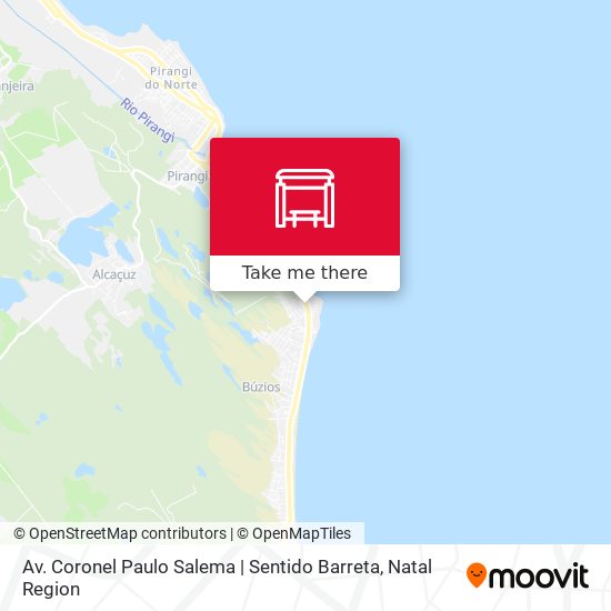 Mapa Av. Coronel Paulo Salema | Sentido Barreta