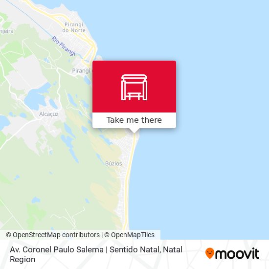 Mapa Av. Coronel Paulo Salema | Sentido Natal