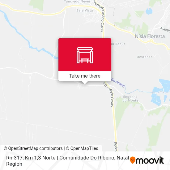 Rn-317, Km 1,3 Norte | Comunidade Do Ribeiro map