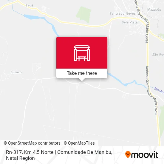 Rn-317, Km 4,5 Norte | Comunidade De Manibu map