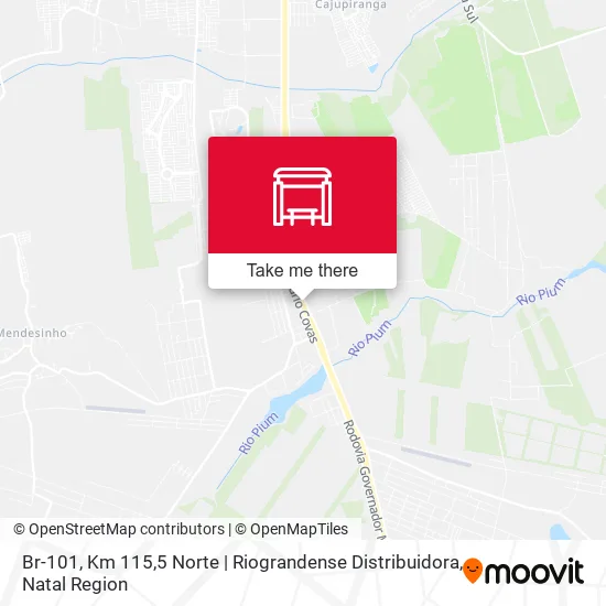 Br-101, Km 115,5 Norte | Riograndense Distribuidora map