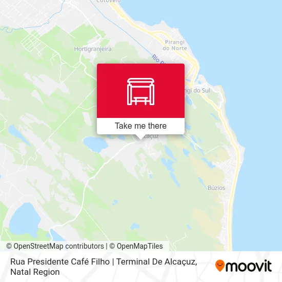 Rua Presidente Café Filho | Terminal De Alcaçuz map