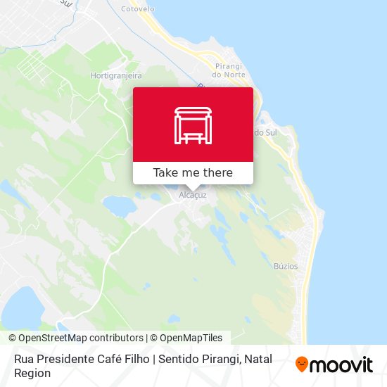 Rua Presidente Café Filho | Sentido Pirangi map