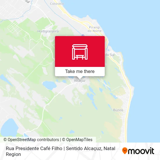 Rua Presidente Café Filho | Sentido Alcaçuz map