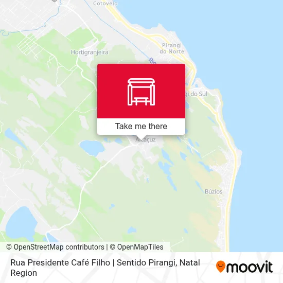 Rua Presidente Café Filho | Sentido Pirangi map