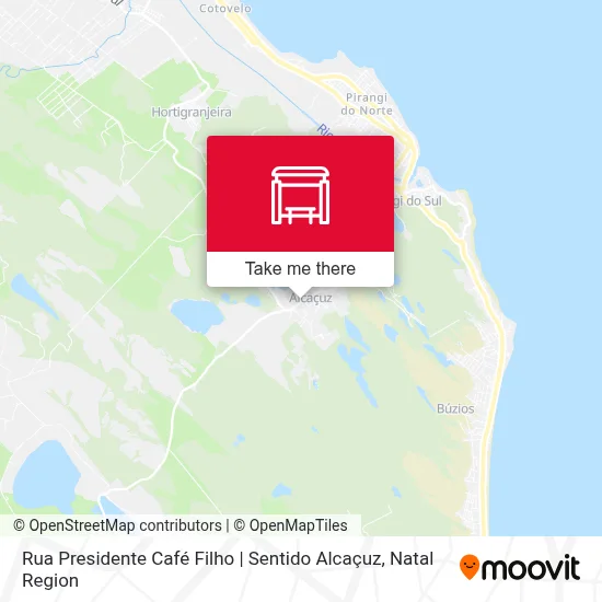Rua Presidente Café Filho | Sentido Alcaçuz map