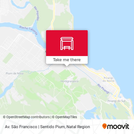 Av. São Francisco | Sentido Pium map
