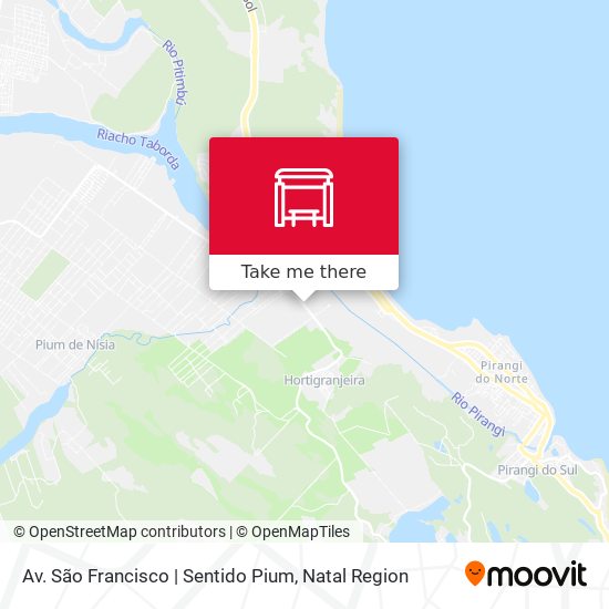 Av. São Francisco | Sentido Pium map