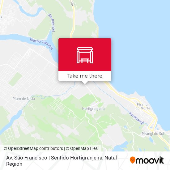 Av. São Francisco | Sentido Hortigranjeira map