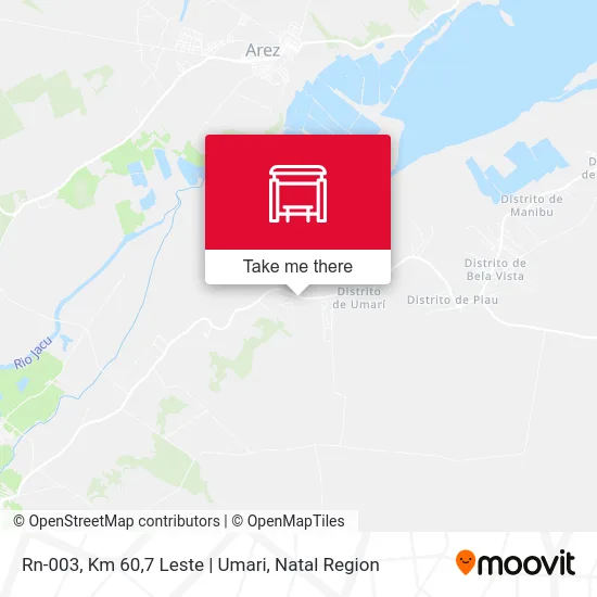Rn-003, Km 60,7 Leste | Umari map