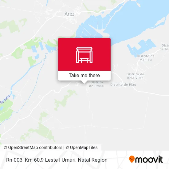 Rn-003, Km 60,9 Leste | Umari map