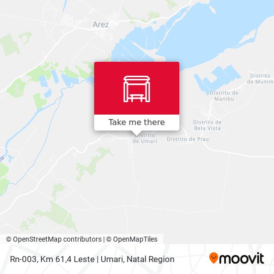 Rn-003, Km 61,4 Leste | Umari map