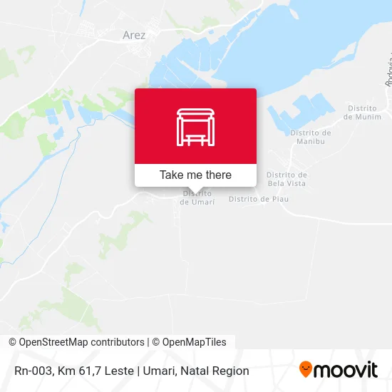 Rn-003, Km 61,7 Leste | Umari map