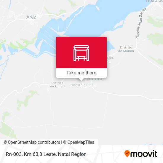 Rn-003, Km 63,8 Leste map