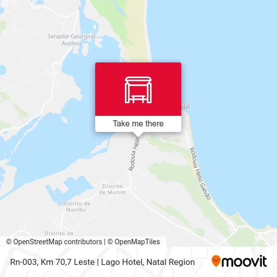 Rn-003, Km 70,7 Leste | Lago Hotel map