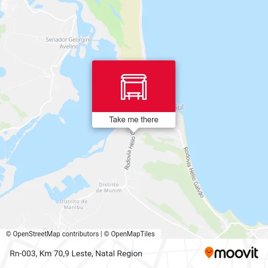 Rn-003, Km 70,9 Leste map