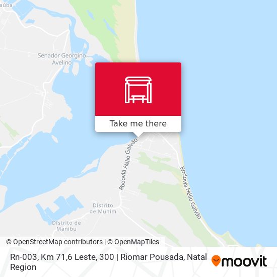 Rn-003, Km 71,6 Leste, 300 | Riomar Pousada map