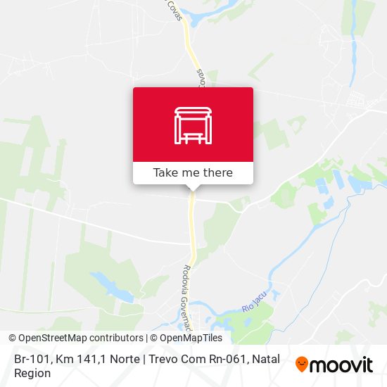 Mapa Br-101, Km 141,1 Norte | Trevo Com Rn-061