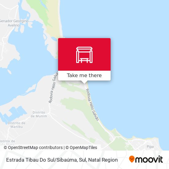 Estrada Tibau Do Sul / Sibaúma, Sul map