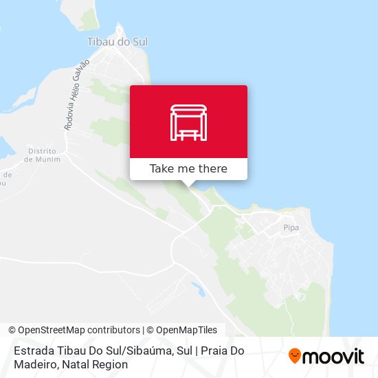 Estrada Tibau Do Sul / Sibaúma, Sul | Praia Do Madeiro map