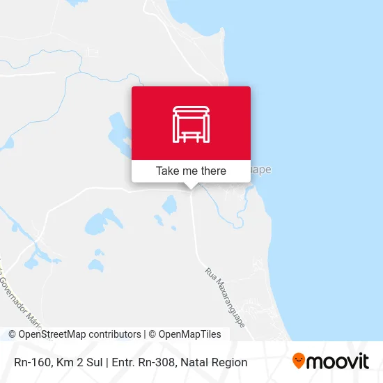 Rn-160, Km 2 Sul | Entr. Rn-308 map